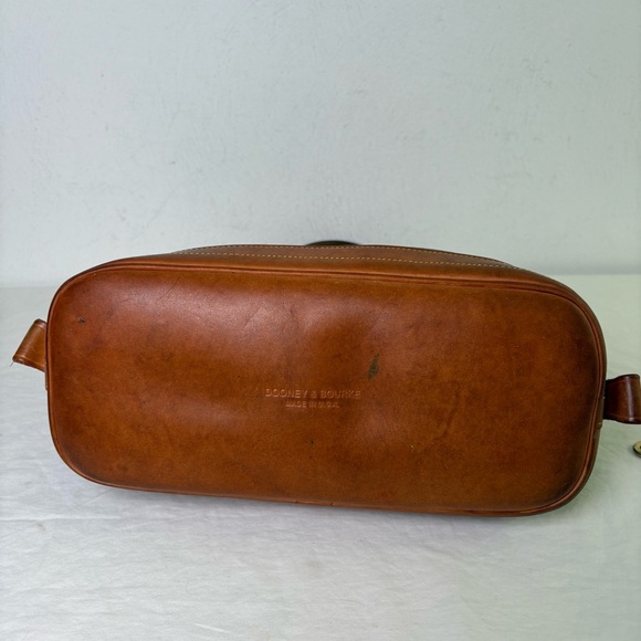 Dooney Bourke Vintage Satchel Crossbody Convertible Perforated Leather Bag Purse - Picture 15 of 16